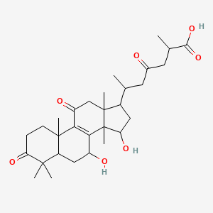 6-(7,15-dihydroxy-4,4,10,13,14-pentamethyl-3,11-dioxo-2,5,6,7,12,15,16,17-octahydro-1H-cyclopenta[a]phenanthren-17-yl)-2-methyl-4-oxoheptanoic acid
