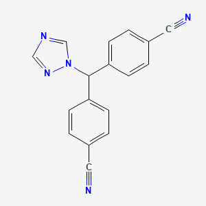 molecular formula C17H11N5 B1683767 来曲唑 CAS No. 112809-51-5