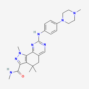molecular formula C25H32N8O B1683774 Milciclib CAS No. 802539-81-7