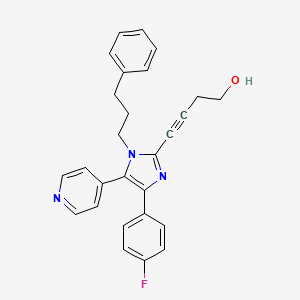 molecular formula C27H24FN3O B1683780 RWJ-67657 CAS No. 215303-72-3