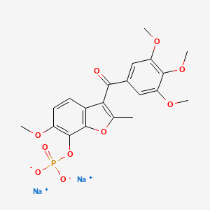 molecular formula C20H19Na2O10P B1683789 BNC105P CAS No. 945771-96-0