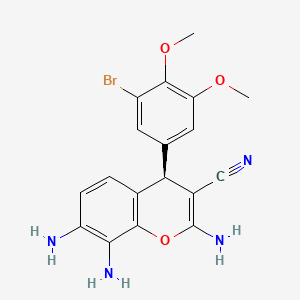 molecular formula C18H17BrN4O3 B1683790 Crolibulin CAS No. 1000852-17-4