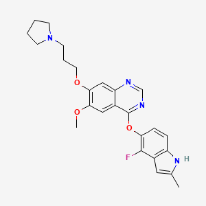 molecular formula C25H27FN4O3 B1683797 Cediranib CAS No. 288383-20-0