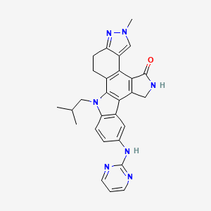 molecular formula C28H27N7O B1683798 Cep-11981 CAS No. 856691-93-5