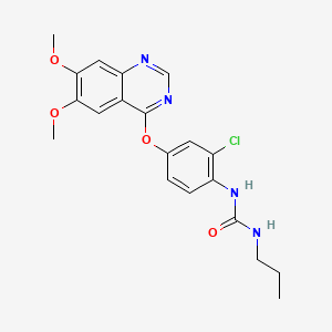 molecular formula C20H21ClN4O4 B1683800 VEGF receptor tyrosine kinase inhibitor III CAS No. 286370-15-8