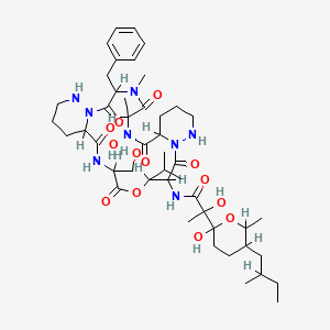 molecular formula C46H72N8O13 B1683807 Variapeptin CAS No. 128534-58-7