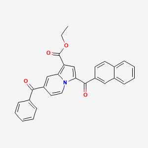 molecular formula C29H21NO4 B1683808 Vif-ElonginC interaction inhibitor 1 CAS No. 374679-27-3