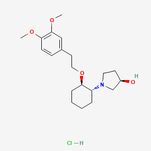 molecular formula C20H32ClNO4 B1683816 Vernakalant hydrochloride CAS No. 748810-28-8