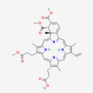 molecular formula C82H84N8O16 B1683818 Verteporfin (Standard) CAS No. 129497-78-5