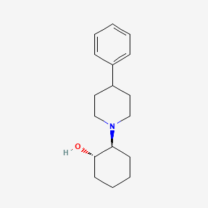 molecular formula C17H25NO B1683819 2-(4-Phenylpiperidin-1-yl)cyclohexan-1-ol CAS No. 22232-64-0