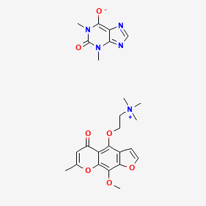 molecular formula C25H31N5O7 B1683835 Visnafylline CAS No. 17243-56-0
