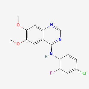 molecular formula C16H13ClFN3O2 B1683844 ZM 306416 CAS No. 690206-97-4