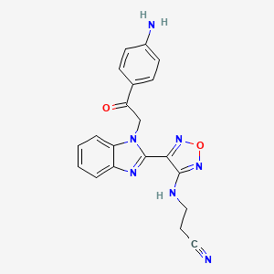 molecular formula C20H17N7O2 B1683846 Avanbulin CAS No. 798577-91-0