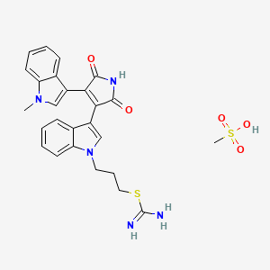 molecular formula C26H27N5O5S2 B1683856 Ro 31-8220 mesylate CAS No. 138489-18-6