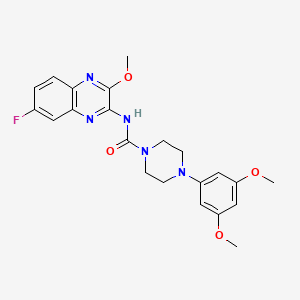 molecular formula C22H24FN5O4 B1683858 Supinoxin CAS No. 888478-45-3