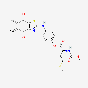 molecular formula C24H21N3O6S2 B1683862 YC137 CAS No. 810659-53-1