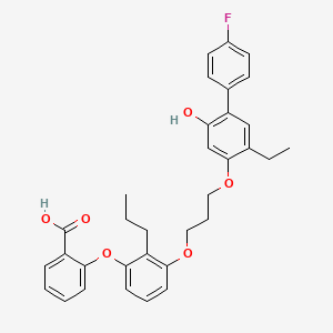 molecular formula C33H32FNaO6 B1683866 Etalocib CAS No. 161172-51-6