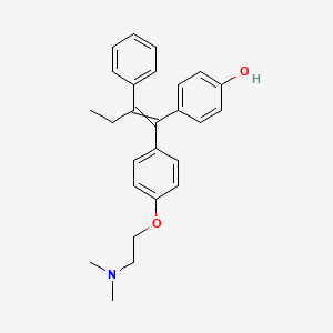 molecular formula C26H29NO2 B1683867 4-(1-(4-(2-(Dimethylamino)ethoxy)phenyl)-2-phenyl-1-buten-1-yl)phenol CAS No. 68392-35-8