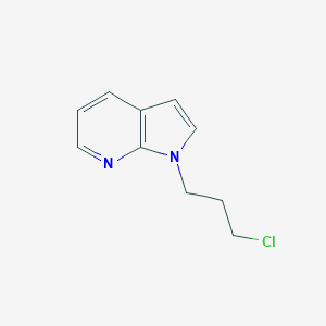 molecular formula C10H11ClN2 B168387 1H-Pyrrolo[2,3-b]pyridine, 1-(3-chloropropyl)- CAS No. 134186-77-9
