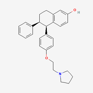 molecular formula C28H31NO2 B1683871 拉索福昔芬 CAS No. 180916-16-9