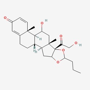 molecular formula C25H34O6 B1683875 布地奈德 CAS No. 51333-22-3