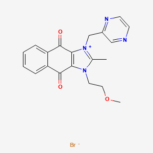 molecular formula C20H19BrN4O3 B1683887 Sepantronium Bromide CAS No. 781661-94-7