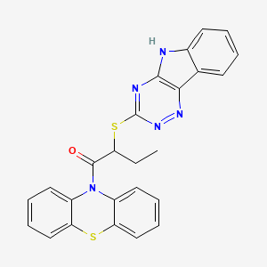molecular formula C25H19N5OS2 B1683889 Inauhzin CAS No. 309271-94-1