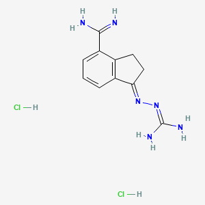 molecular formula C11H16Cl2N6 B1683891 Sardomozide dihydrochloride CAS No. 138794-73-7