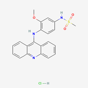 molecular formula C21H20ClN3O3S B1683894 Amsacrine Hydrochloride CAS No. 54301-15-4