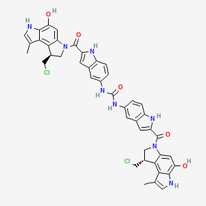 molecular formula C43H36Cl2N8O5 B1683896 Bizelesin CAS No. 129655-21-6