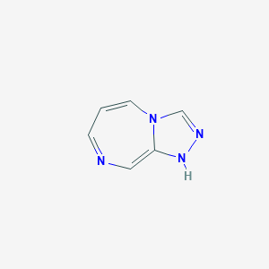 molecular formula C6H6N4 B016839 1H-[1,2,4]Triazolo[4,3-a][1,4]diazepine CAS No. 108775-12-8