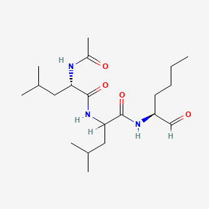 B1683905 Acetylleucyl-leucyl-norleucinal CAS No. 110044-82-1