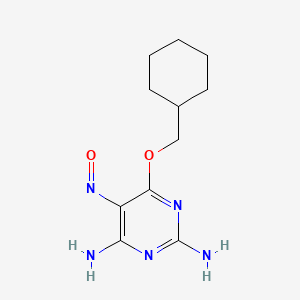 molecular formula C11H17N5O2 B1683909 6-(Cyclohexylmethoxy)-5-nitrosopyrimidine-2,4-diamine CAS No. 220036-08-8