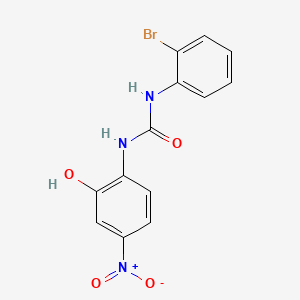 molecular formula C13H10BrN3O4 B1683915 1-(2-Bromophenyl)-3-(2-hydroxy-4-nitrophenyl)urea CAS No. 182498-32-4