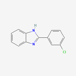 molecular formula C13H9ClN2 B1683922 2-(3-chlorophenyl)-1H-benzimidazole CAS No. 22868-35-5
