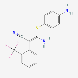 molecular formula C16H12F3N3S B1683924 SL327 CAS No. 305350-87-2