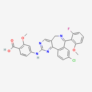 molecular formula C27H20ClFN4O4 B1683940 Alisertib CAS No. 1028486-01-2