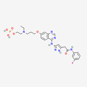 molecular formula C26H31FN7O6P B1683942 Barasertib CAS No. 722543-31-9