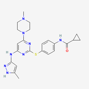 molecular formula C23H28N8OS B1683946 Tozasertib CAS No. 639089-54-6