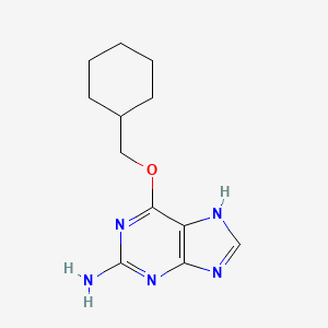 molecular formula C12H17N5O B1683949 6-(cyclohexylmethoxy)-9H-purin-2-amine CAS No. 161058-83-9