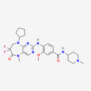 molecular formula C27H35F2N7O3 B1683955 Ro3280 CAS No. 1062243-51-9