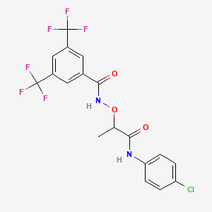 molecular formula C18H13ClF6N2O3 B1683958 (R)-CCG-1423 CAS No. 285986-88-1