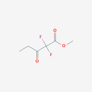 molecular formula C6H8F2O3 B168396 Methyl 2,2-difluoro-3-oxopentanoate CAS No. 196202-01-4
