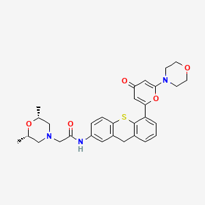 molecular formula C30H33N3O5S B1683989 KU-60019 CAS No. 925701-49-1