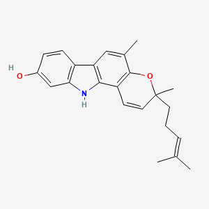 molecular formula C23H25NO2 B1683992 Mahanine CAS No. 28360-49-8