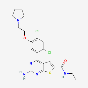 molecular formula C21H23Cl2N5O2S B1683998 VER-82576 CAS No. 847559-80-2