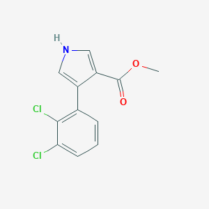 molecular formula C12H9Cl2NO2 B016840 Methyl 4-(2,3-dichlorophenyl)-1H-pyrrole-3-carboxylate CAS No. 103999-57-1
