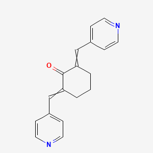 molecular formula C18H16N2O B1684005 (2E,6E)-2,6-bis(pyridin-4-ylmethylene)cyclohexanone CAS No. 871361-88-5