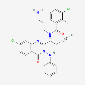 molecular formula C28H24Cl2FN5O2 B1684027 Arq-621 CAS No. 1095253-39-6