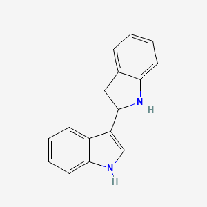 molecular formula C16H14N2 B1684038 2,3-Dihydro-2,3'-bi-1h-indole CAS No. 6637-10-1